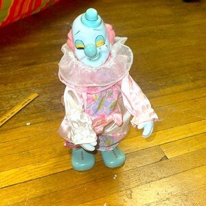 Vintage Musical Porcelain Clown